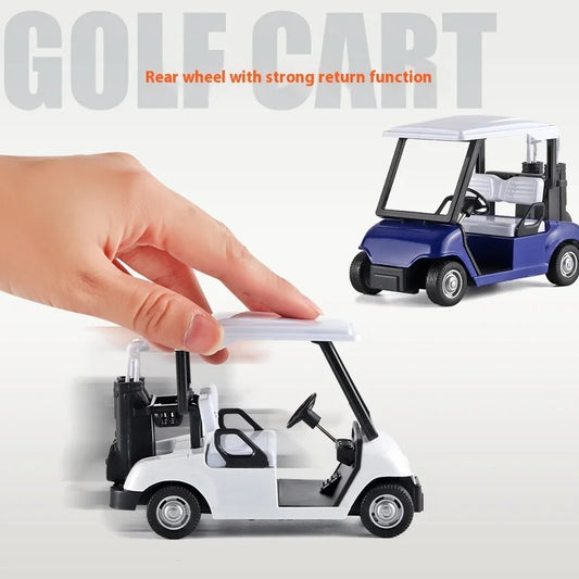 1:20 Golf Cart Diecast Model Car Alloy Pull Back Children's Toy Car Games Mother Kids Child Toy Birthday Gifts With Boyfriend