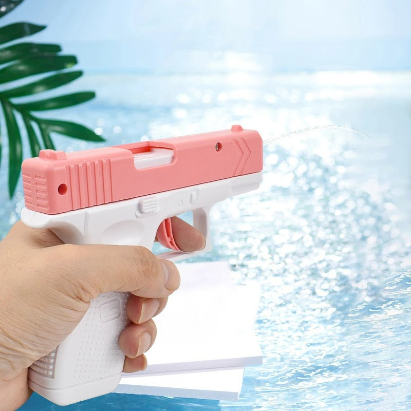 Strong Water Gun Toy Set With Lighting Manual Pull Absorb Water Absorption Water Pistol Spray Blaster Pool Toys for Kids Adult