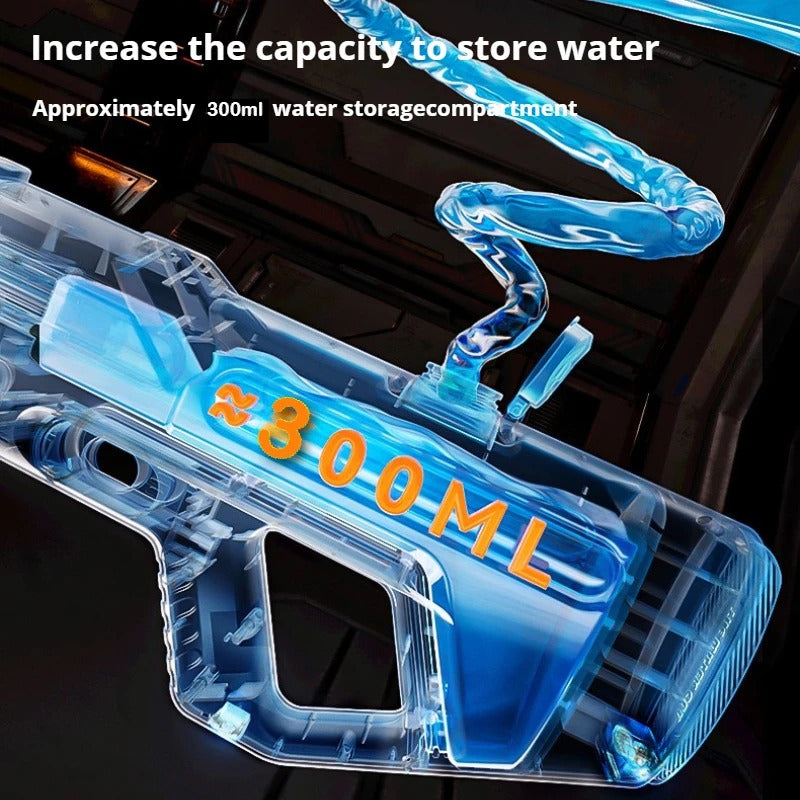 Strong Water Gun Toy Set With Lighting Manual Pull Absorb Water Absorption Water Pistol Spray Blaster Pool Toys for Kids Adult
